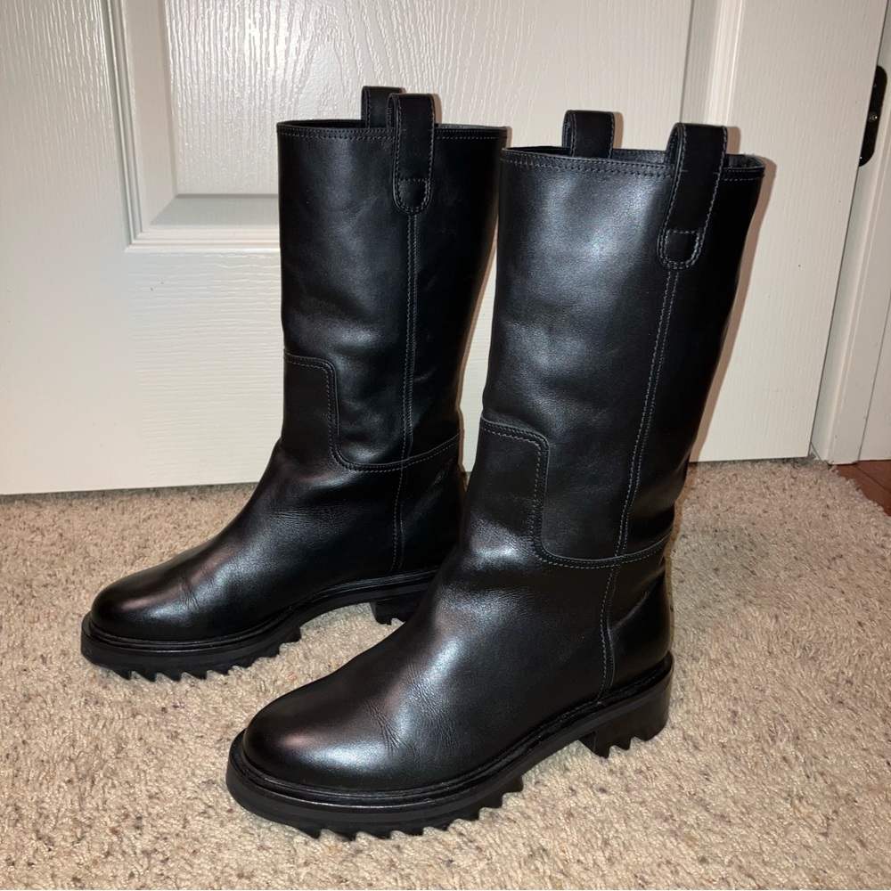 TAMARA MELLON Boots EASY RIDER Black - Sz 8.5 (EU 38.5) Made in Italy EXCELLENT! - Picture 5 of 15